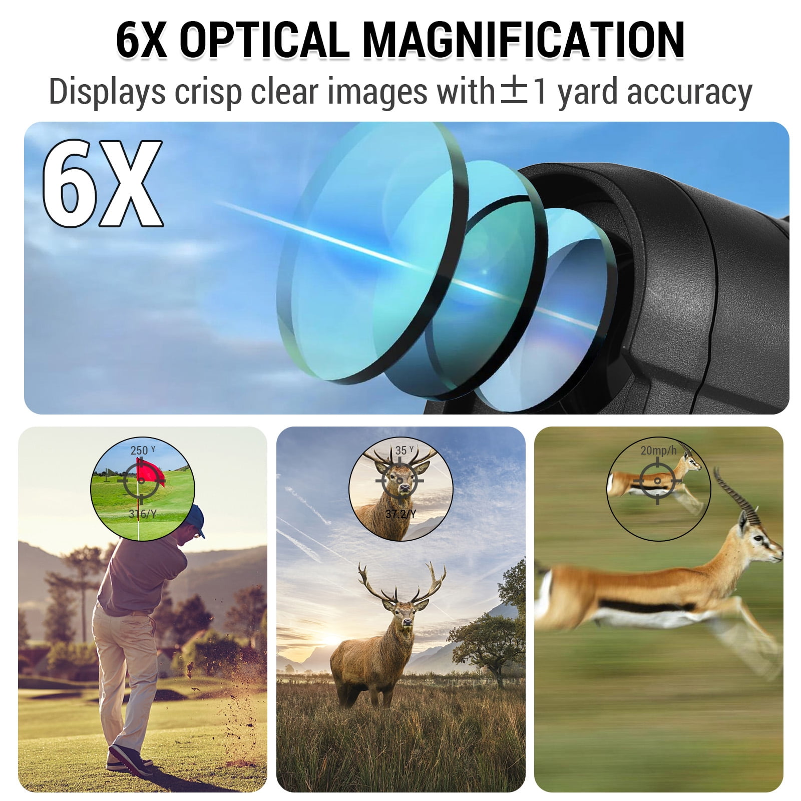 Rangefinders,6x 600m With Slope 6x ， Slope 90° Buzhi / 600m / Slope / Slope 6x Portable Waterproof 800m/1000m Usb Waterproof 6x Portable And Usb Slope ， Waterproof 90° Buzhi 6x Slope And