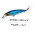 thumbnail image 4 of 1 Pcs/10 Pcs Hameçon Crankbaits en Plastique Rigide en Forme de Plumes pour Minnow Leurre à Plumes Pêche en Plein Air Appât de Simulation Hameçon Crankbaits Réaliste, 4 of 4