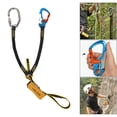 thumbnail image 4 of Cordón de seguridad profesional con mosquetón, arnés de absorción de impactos, cordón de cuerda para escalar rocas/árboles, protección contra caídas d Estilo 3 Baoblaze cuerda de seguridad de escalada, 4 of 8