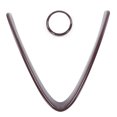 thumbnail image 2 of Front Grille Frame,V-Shape Front Grille Frame Carbon Fiber Sticker Logo Ring Trim True Excellence, 2 of 14