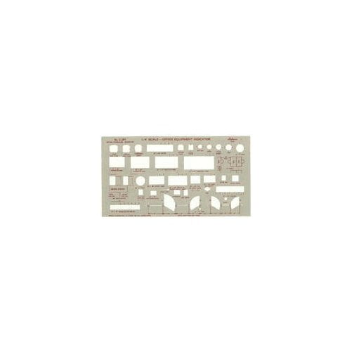 113PI 1/4 Inch Scale Pickett Office Equipment Indicator Template 