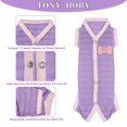 thumbnail image 4 of TONY HOBY Dog Pajamas, Dog Recovery Suit After Surgery, Soft Dog Shirts for Small Medium Dog (Purple, Boy, XS), 4 of 8