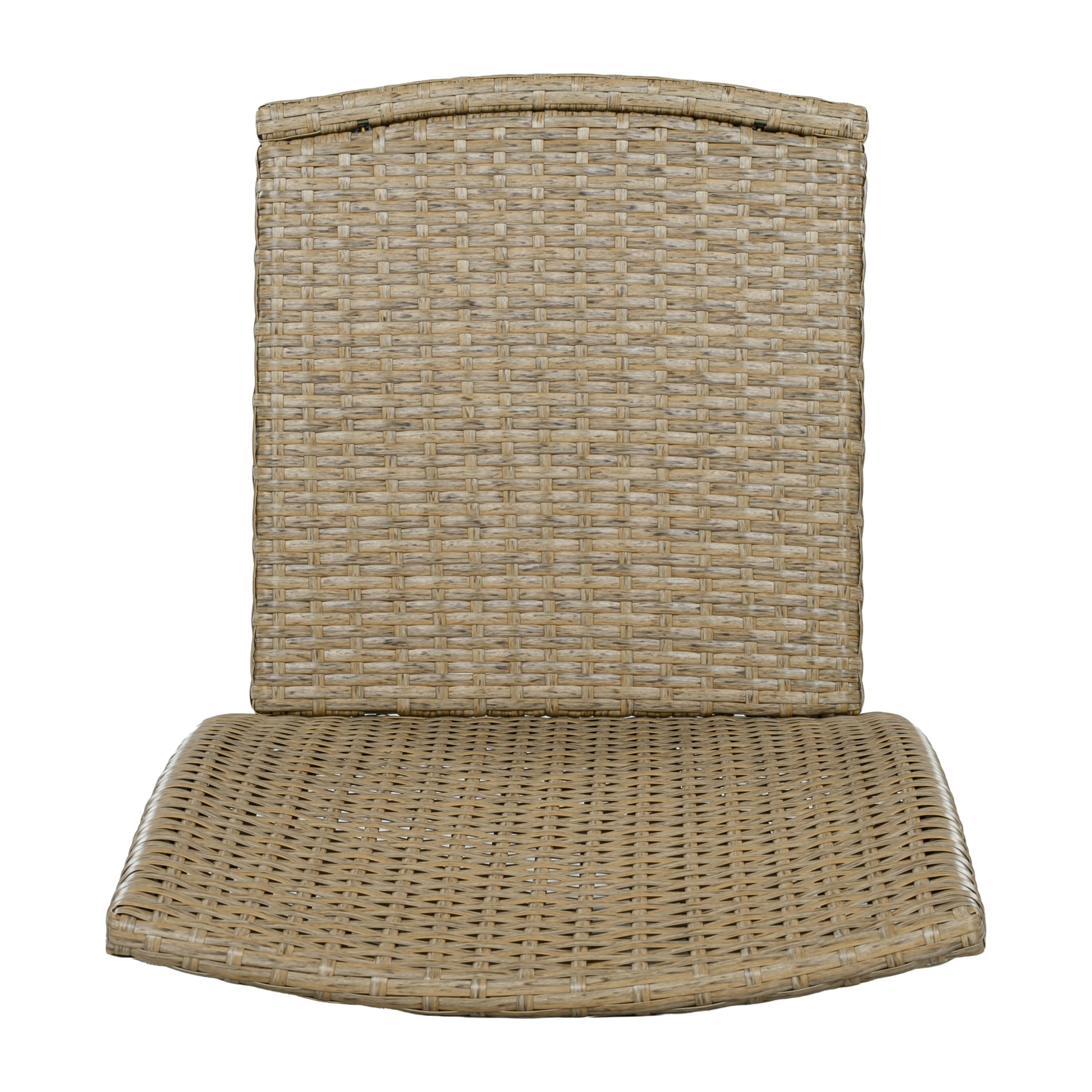 Christopher Knight Home Outdoor Handwoven Wicker Armless Dining Chairs, Natural, Set of 4