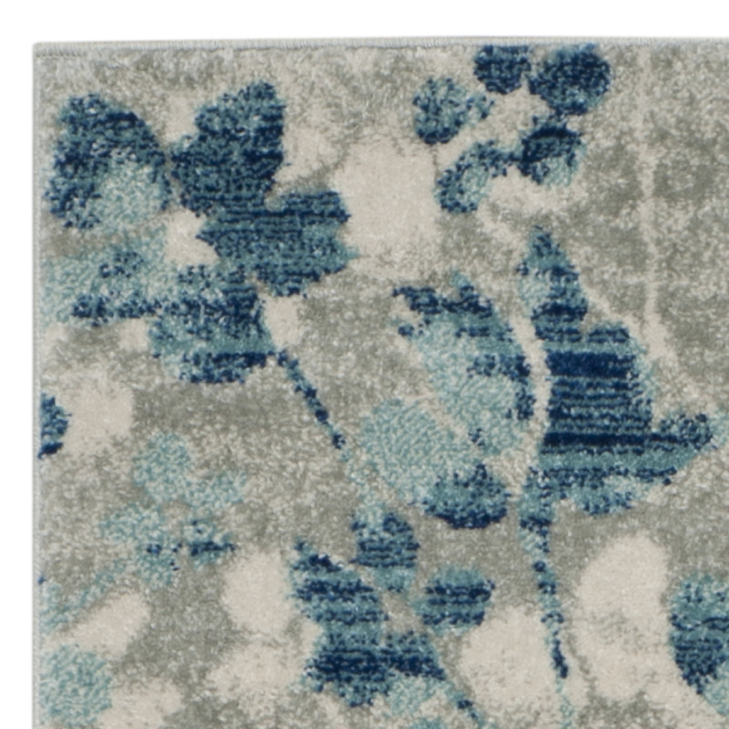 SAFAVIEH Evoke Pavel Floral Flowers Runner Rug, Grey/Light Blue, 2'2" x 9'