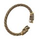 thumbnail image 1 of Brazalete de acero inoxidable con cabeza de dragón, pulsera vikinga ajustable, pulsera punk para hombres, mujeres y niños, 1 of 3