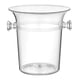 thumbnail image 2 of Cubo de hielo perfecl con asa contenedor de refrigeración para botellas de bebidas acrílico transparente, 2 of 8