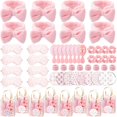 thumbnail image 1 of wonima11 56 Pcs Pink Spa Sleepover Party Supplies Include Sleep Eye Mask Wristband Scrunchie Spa Headband with Coquette Bow Mirror Hair Comb Gift Bags for Women Girls Slumber Birthday Party Favors, 1 of 1