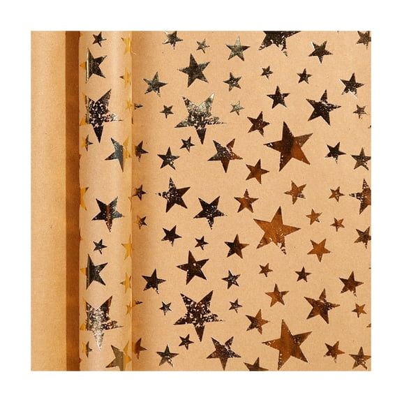 Bwiyojiz Home Decor Christmas Decorations Decoration 118x17inches Wrapping Paper Roll Gift Vintage Kraft Suitable for Holiday, Gifts for Yourself, Brown