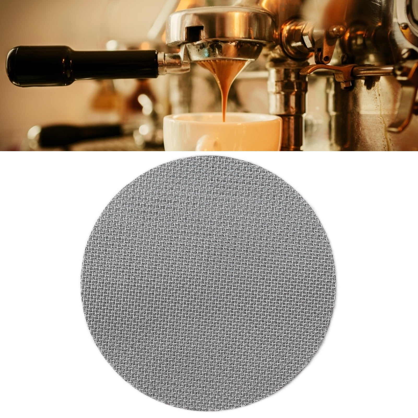 53.5mm Coffee Puck Screen Reusable Contact Plate 1.7mm Thickness 100μm Mesh for Espresso Machine HAYASHI HOME 