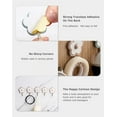 thumbnail image 4 of czcpp-[5 Pack] Crochets Utilitaires Mignons jusqu'à 5 Livres, Étanches et Résistants à l'Huile. Clé de Suspension. Coller sur les Murs Cuisine Salle de Bain Plafond Ou Fenêtres de Bureau (Jaune), FH03, 4 of 4