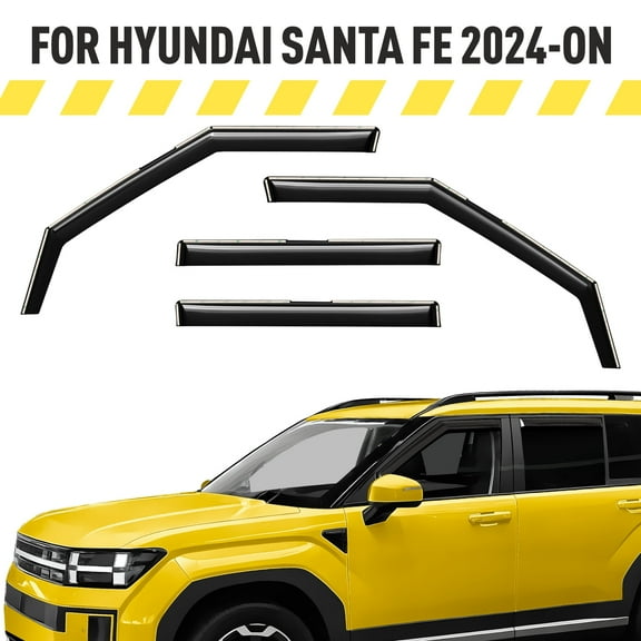 AEROGUYS Extra Durable Window Deflectors In-Channel Window Visors Rain Guards Fit for Hyundai Santa Fe 2024-2026, Sun Visors, Wind Vent for Shades, Exterior Car Accessories - 4 pcs. AG0956