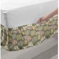 thumbnail image 2 of Pumpkin Bed Skirt, Sketchy Organic Halloween Elements Drawn by Hand, Elastic Bedskirt Dust Ruffle Wrap Around for Bedding Decor, 4 Sizes, Beige Pale Mustard, by Ambesonne, 2 of 2