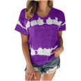 thumbnail image 4 of Birdeem T-Shirt Mode Imprimé pour Femmes Manches Courtes Blouse Col Rond Hauts Décontractés, 4 of 12