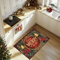 thumbnail image 4 of Taicans ‌Holiday Welcome Mat - 23.6x15.7 Inch Non-Slip Christmas Door Mat with Red & Gold Bells & Wreath Design,Perfect for Entryway Decor,Festive Home Décor,Holiday Greetings,& Gift Giving Season‌, 4 of 6