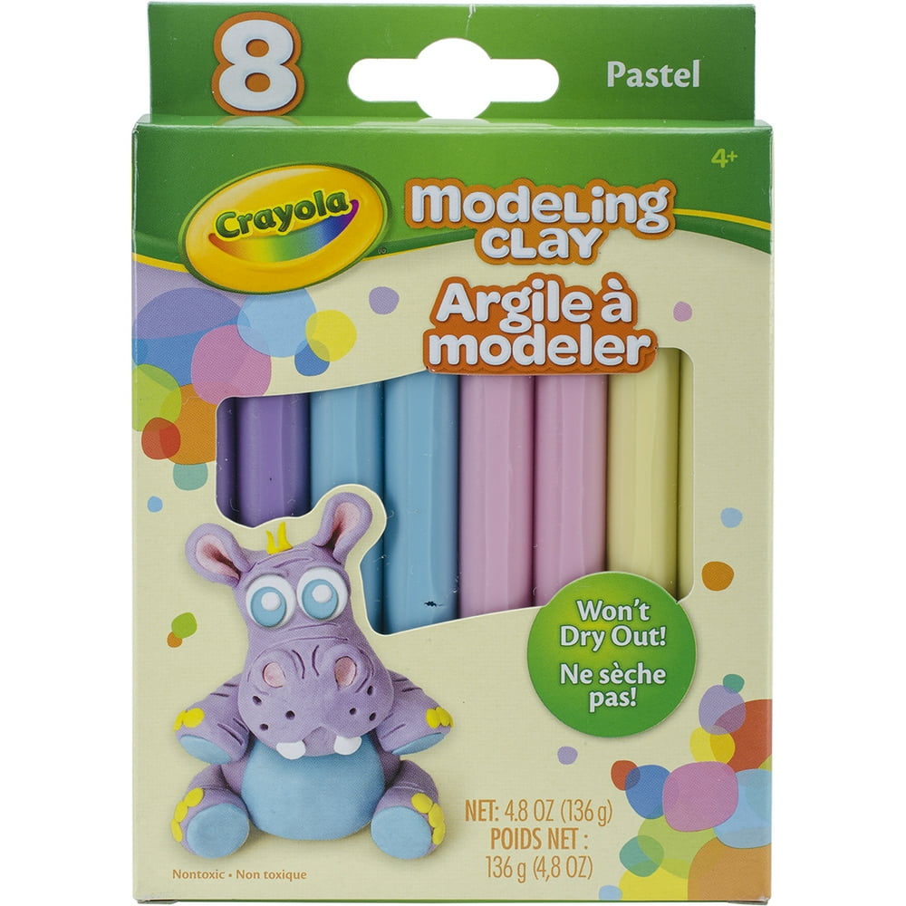 Crayola Modeling Clay, Pastel, Assorted Colors, NonDrying, Gift