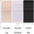 thumbnail image 2 of SNNROO 6 Pcs Rallonges de Soutien-Gorge Élastiques Confortables pour Femmes, 4 Crochets 3 Rangées, 2 of 6