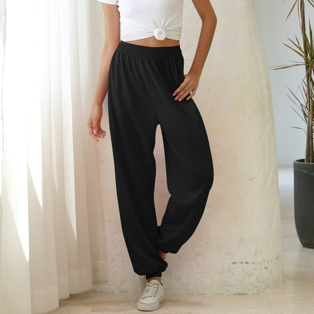 Buy Reebok women solid drawstring loungewear jogger pants black