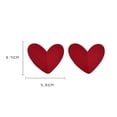 thumbnail image 5 of Vintage Red Large Heart-Shaped Earrings Exaggerated 3D Origami Heart-Shaped Earrings for Formal Cocktail Parties, 5 of 5