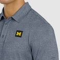 thumbnail image 6 of Men's J. Palmer  Heather Navy Michigan Wolverines Four Down Polo, 6 of 6