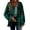 Green, variant on Women's Oversizes Plaid Shacket Fall and Winter Straight Cardigan Button Pocket Coat L,Red