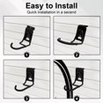thumbnail image 4 of Slatwall Bike Hooks  Heavy Duty Bicycle Hangr With Pvc Coating Wall Mount Vertical Storage Rack - 4 Pack, 4 of 6