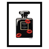 Designer Fashion Glam Perfume Bottle - Framed Print