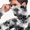 thumbnail image 6 of Wrtxtat Men's Sun Protection Hoodie UPF 50+ Fishing Hiking Shirt Long Sleeve SPF UV Shirt Rash Guard Lightweight Thin with Mesh Face Mask Gray#02 XL, 6 of 7