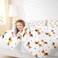 thumbnail image 4 of Homewish Cute Dachshund Dog 7pcs Queen Bedding,Polka Dot Bedding Comforter Set Queen,White,Polkadot Reversible, 4 of 8
