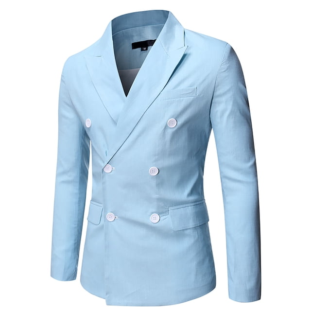 Mens Jacket Winter Mens Autumn And Winter Fashion Personality Solid Color Casual Suit Jacket