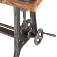 thumbnail image 5 of World Interiors Artezia 62" Adjustable Crank Teak Wood Drafting Desk in Brown, 5 of 5