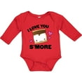 thumbnail image 3 of Inktastic Valentines Day I Love You S'more with Pink Hearts Boys or Girls Long Sleeve Baby Bodysuit, 3 of 5