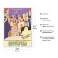thumbnail image 2 of Enjoy Brubecker’s Famous Citrus Pilsner - Vintage Advertising Poster c.1930s - Master Art Print 10in x 14in, 2 of 4