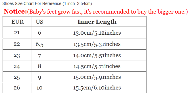 Walmart Shoe Size Chart Canada