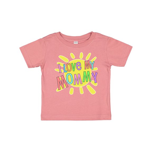 Inktastic I Love My Mommy- Sun and Rainbow Letters Boys or Girls Baby T-Shirt