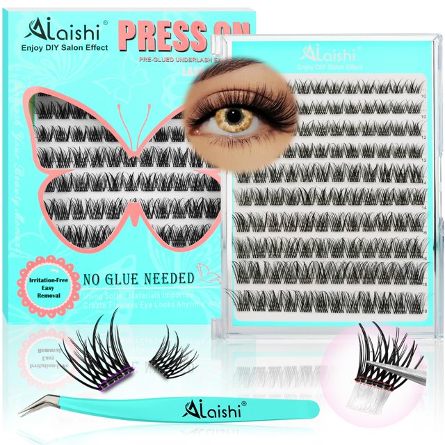 Kit de extensiones de pestañas AILAISHI NGDY101 autoadhesivas, 120 unidades