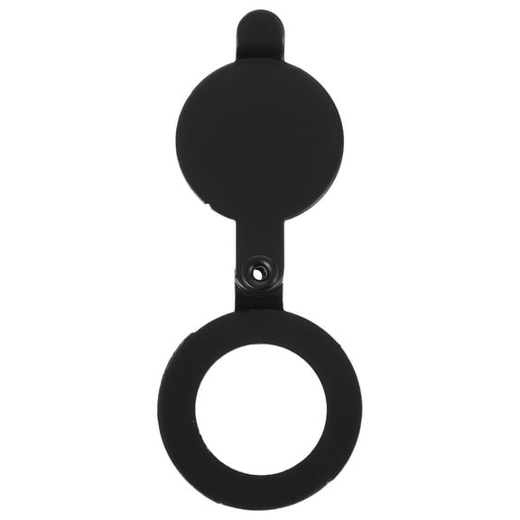FRCOLOR Black Copper Door Hole Cover for Home Privacy Personal Safety 1 Piece Fits Most Doors