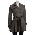 thumbnail image 4 of Double Zero Double Breasted A-Line Coat, Coffee, 4 of 5