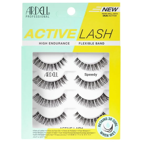 Ardell Active Speedy Lashes, 4 Pairs, 1 Ea