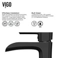 thumbnail image 2 of VIGO Niko Single Handle Single-Hole Bathroom Vessel Faucet in Matte Black, 2 of 11