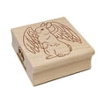 thumbnail image 1 of Angel Bunny Rabbit Loss of Pet Square Rubber Stamp Stamping Scrapbooking Crafting - Large 2.75in, 1 of 7