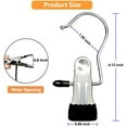 thumbnail image 2 of Boot Hangers for Closet, 100 Pack Hanging Clips Hook Clothes Pins for Laundry, Hanger Clips Towel Clips Boot Organizer for Home and Travel, Clothespins Clip Hangers for Pants Hats Socks Gloves, 2 of 7