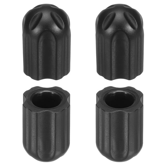 Unique Bargains 0.51'(13mm) Chair Feet Replacement Plastic Non-Slip Camping Chair Leg Tips Cap 4 Pack