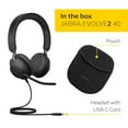 thumbnail image 7 of Jabra Evolve2 40 SE USB-C, UC Stereo (include Extended Cord) Wired Headset, 7 of 7