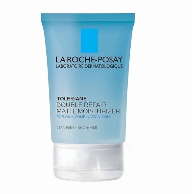 Toleriane Double Repair La Roche-Posay - Hidratante facial mate para piel grasa, 75 ml