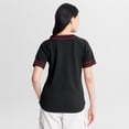 thumbnail image 2 of Women's Fanatics Black Arizona Diamondbacks Diva Race Ahead Raglan V-Neck T-Shirt, 2 of 5