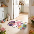 thumbnail image 6 of Rirozkan Easter Rug, Bunny and Colorful Egg Shaped Floor Mat, Super Soft Accent Rug for Bedroom, Porch, or Hallway Home Decor, 6 of 8
