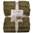 thumbnail image 3 of Home Soft Things Super Mink Faux Fur Blanket, 118" x 95", Olive, 3 of 4