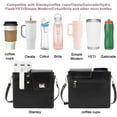thumbnail image 2 of Outdoor Portable Crossbody Water Bottle Storage Bag, Wear-Resistant Water Bottle Bag for 40 oz Tumbler (Black-Without the cup), 2 of 11
