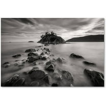 Trademark Fine Art 'Whytecliff Park BW' Canvas Art by Pierre Leclerc