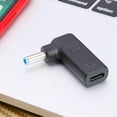 thumbnail image 1 of Adaptador de enchufe macho de CC de 90 grados USB-C tipo C hembra a 4,5x3,0mm para ordenador portátil, 1 of 7